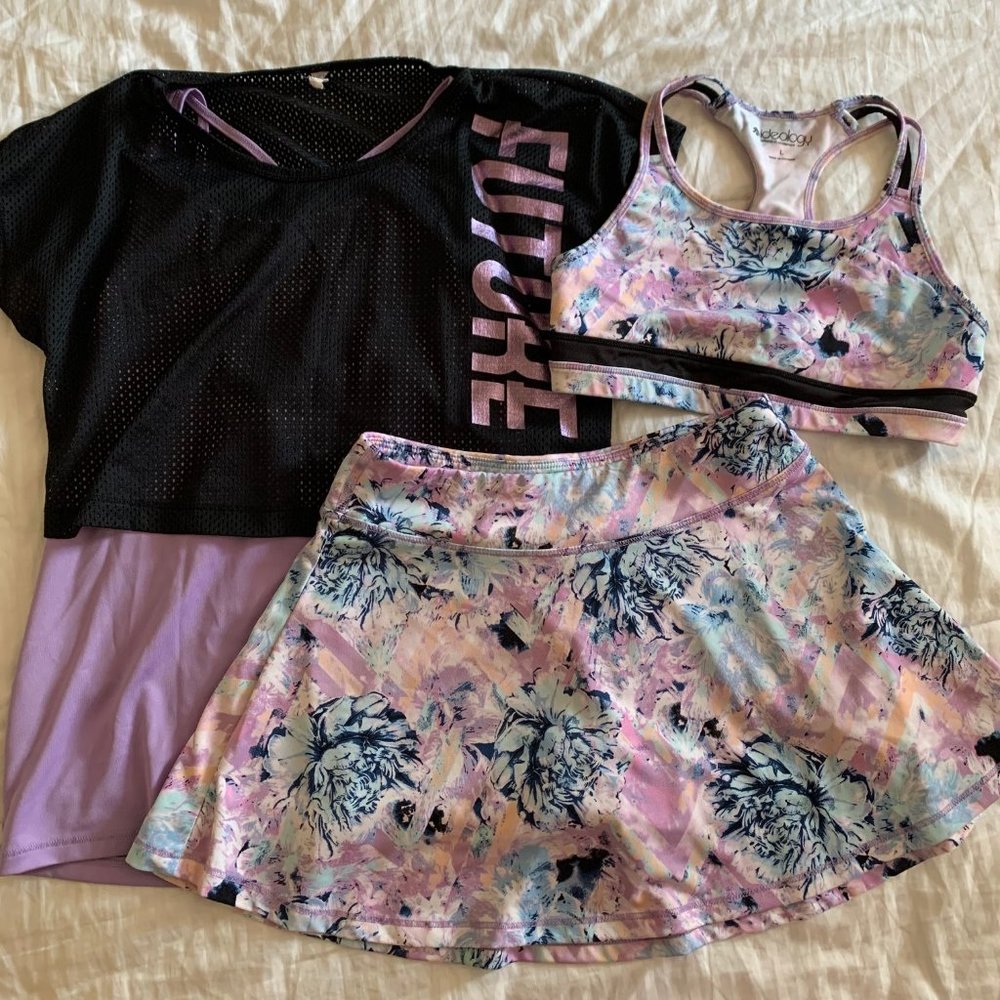 Girls Active Wear Tennis Outfit